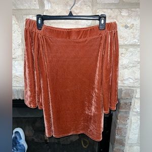 Off the shoulder, fleece top